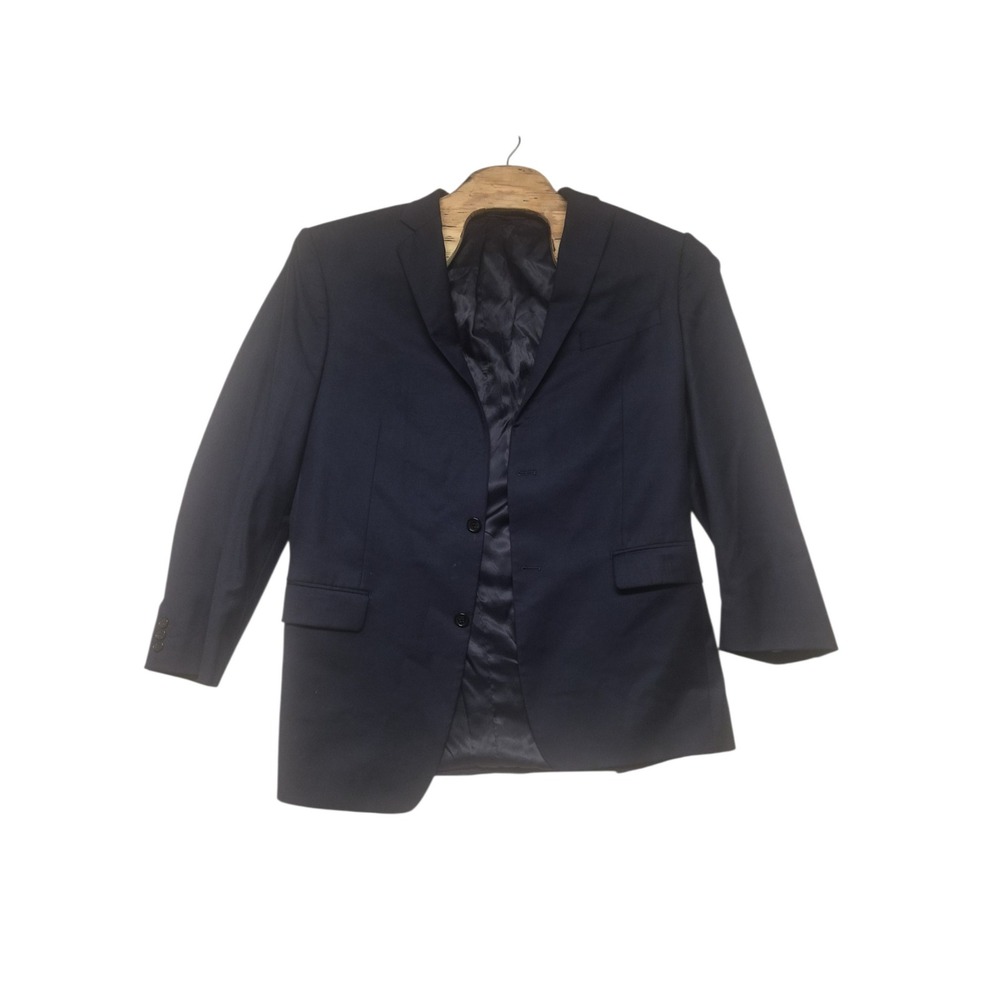 Ralph Lauren Mens Navy Blue 100% Wool 2 Button Blazer Sport Coat 44L Canada - Picture 3 of 13